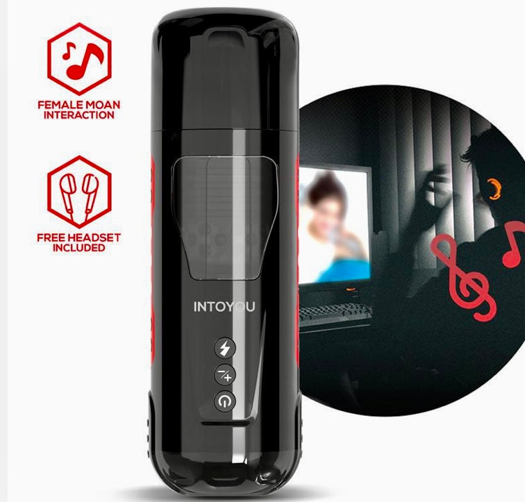 MASTURBADOR ADVANCED CON THRUSTING, ROTACIÓN Y GEMIDOS