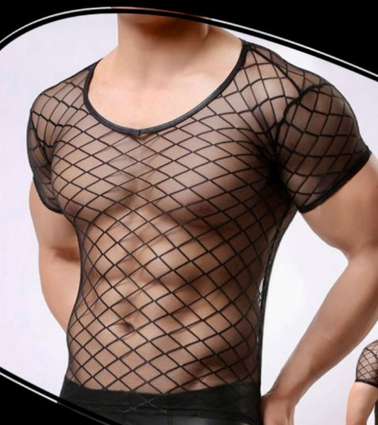 Camiseta de rejilla