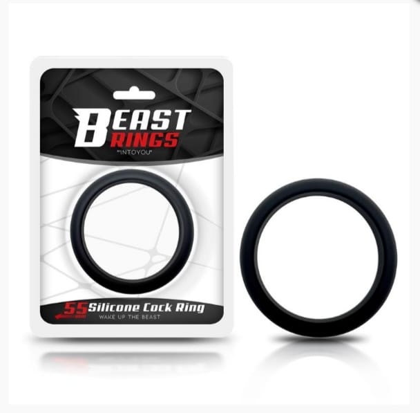 ANILLO PARA EL PENE SILICONA SÓLIDA 5.5 CM NEGRO