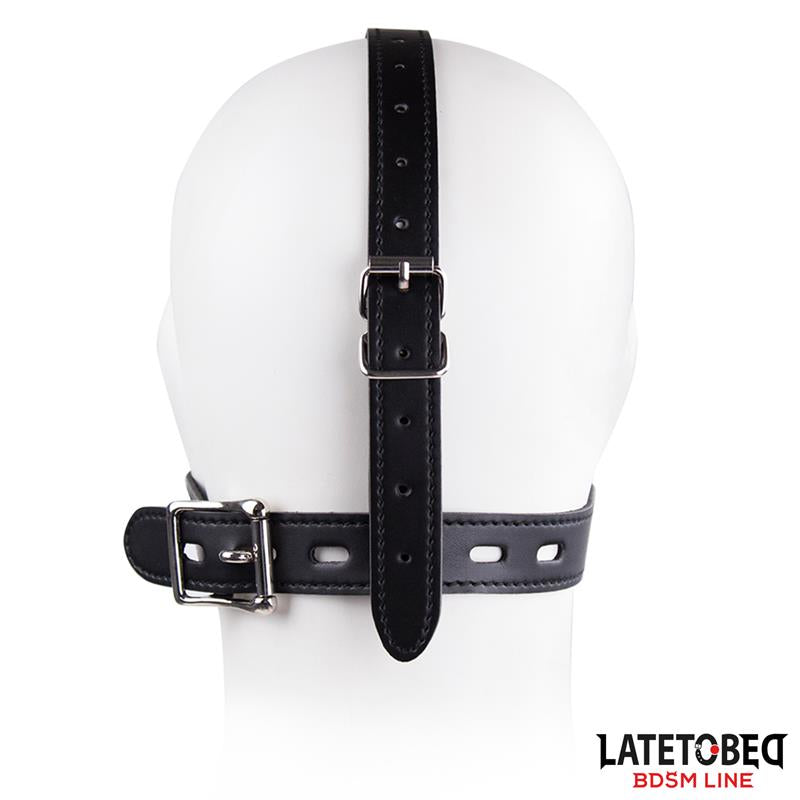 ARNÉS FACIAL BDSM CON ACCESORIO DESMONTABLE TOILET LID AJUSTABLE
