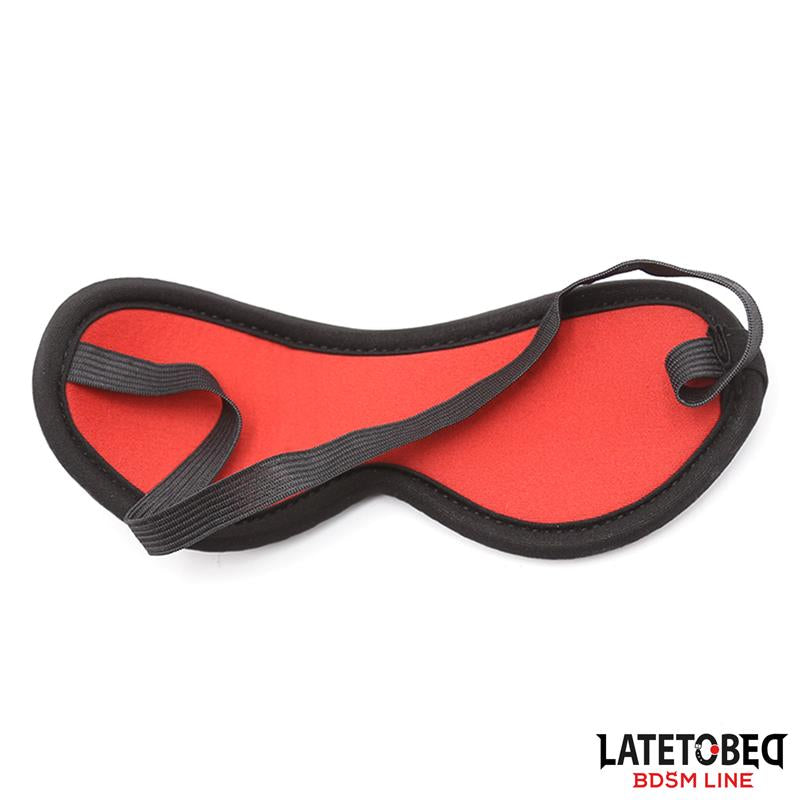 RESTRICCIONES BDSM PARA LA CAMA CON ANTIFAZ ESPOSAS AJUSTABLES Y DESMONTABLES