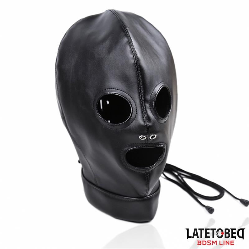 MÁSCARA BDSM DE SUMISIÓN CON CORREAS TRASERAS AJUSTABLE