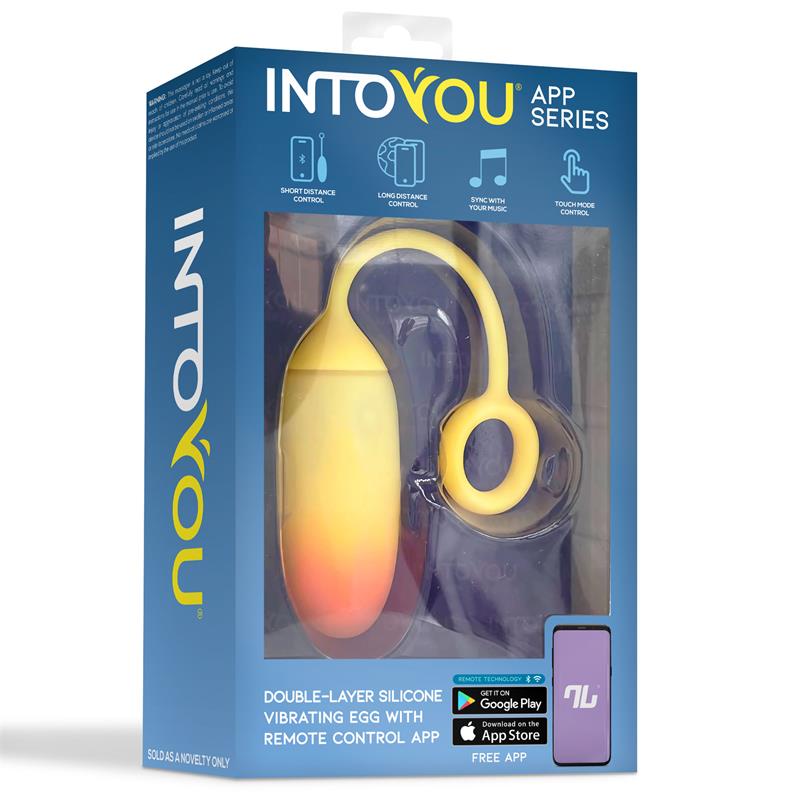 HUEVO CON APP SILICONA DOBLE CAPA AMARILLO/NARANJA