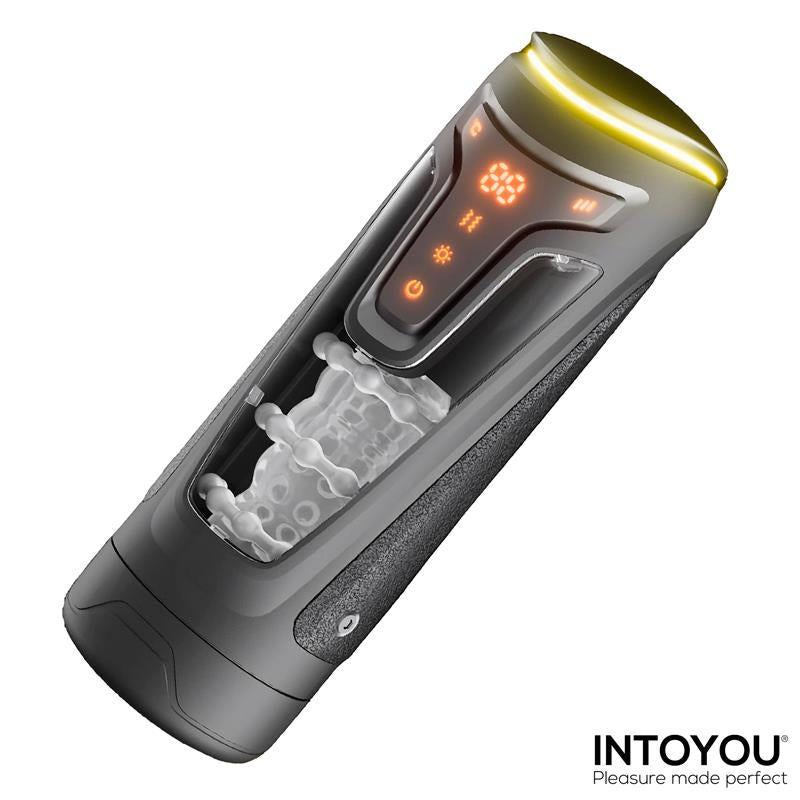MASTURBADOR MASCULINO CON THRUSTING, VIBRACIÓN Y CALOR