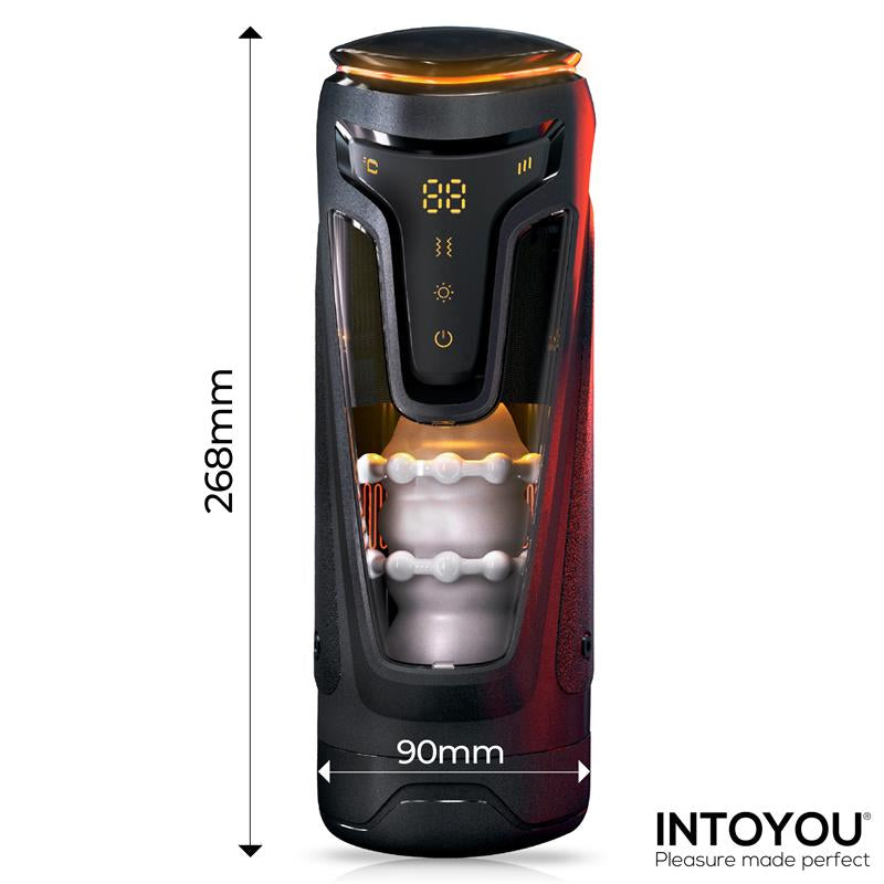 MASTURBADOR MASCULINO CON THRUSTING, VIBRACIÓN Y CALOR