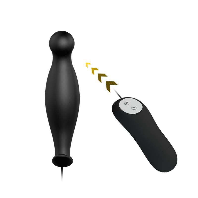 PLUG ANAL CON 12 PATRONES DE VIBRACIÓN