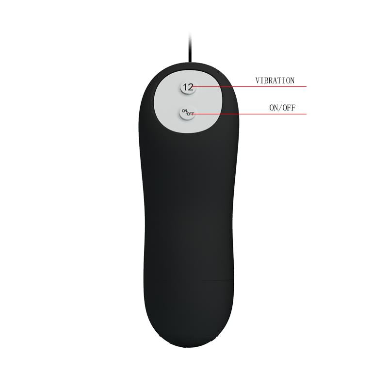 PLUG ANAL CON 12 PATRONES DE VIBRACIÓN