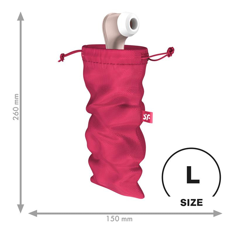 SATISFYER BOLSA DE ALMACENAMIENTO TREASURE BAG TALLA L ROJO