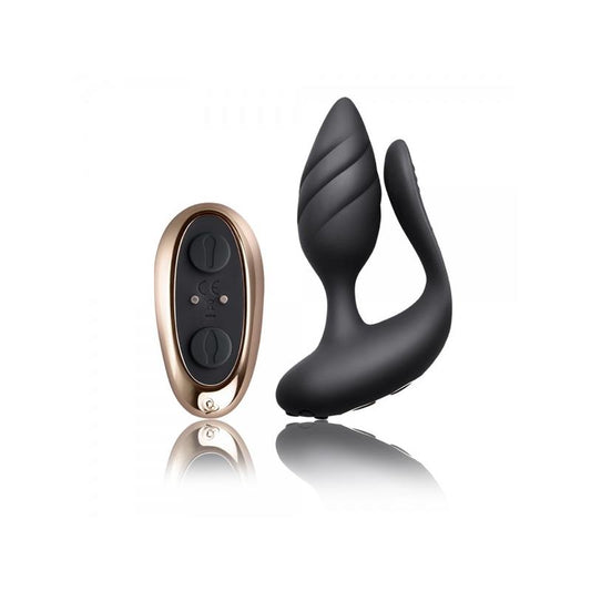 ESTIMULADOR PARA PAREJAS COCKTAIL CONTROL REMOTO NEGRO