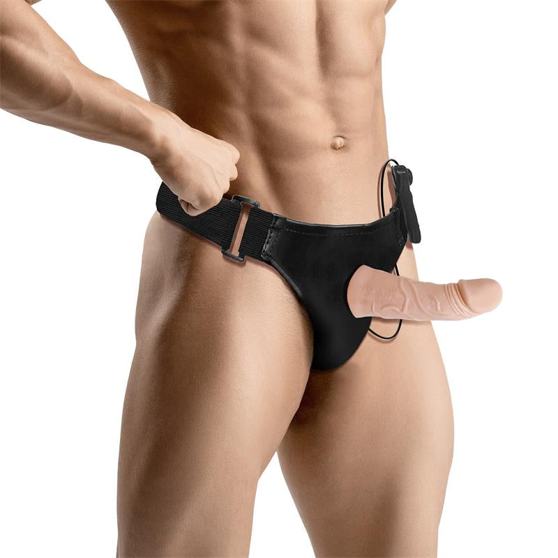 HARNESS COLLECTION LATETOBED ELETO ARNÉS CON DILDO HUECO DESMONTABLE, VIBRACIÓN Y CONTROL REMOTO