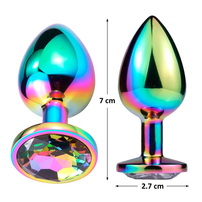 PLUG ANAL MULTICOLOR Y JOYA TALLA S