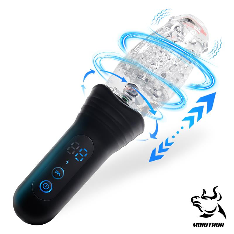 MASTURBADOR MASCULINO CON THRUSTING Y ROTACIÓN 360º
