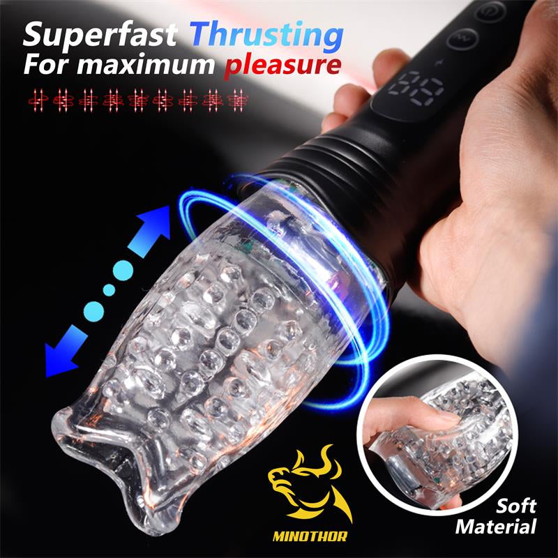 MASTURBADOR MASCULINO CON THRUSTING Y ROTACIÓN 360º