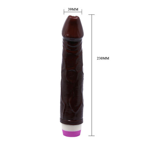 VIBRADOR 23 CM MARRÓN