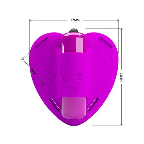 MASAJEADOR DE CLITORIS HEARTBEAT 10 MODOS DE VIBRACION MORADO