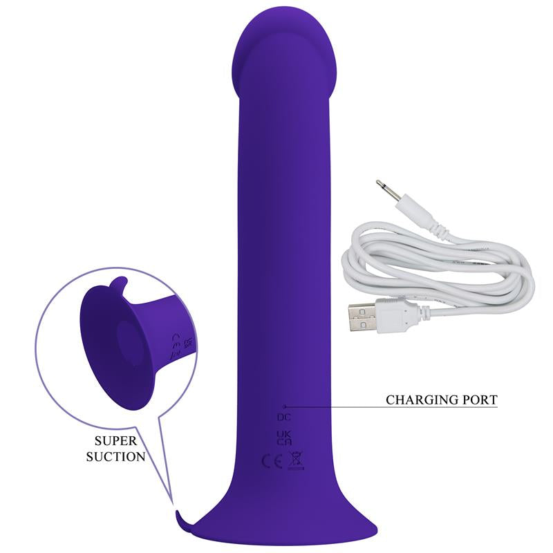 DILDO CON VIBRACIÓN Y PULSACIÓN