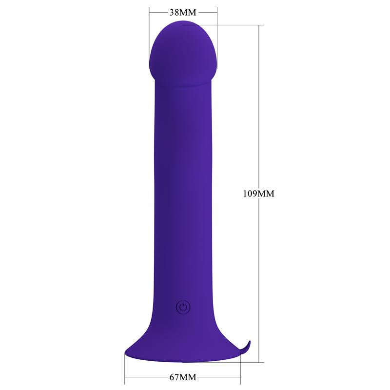 DILDO CON VIBRACIÓN Y PULSACIÓN