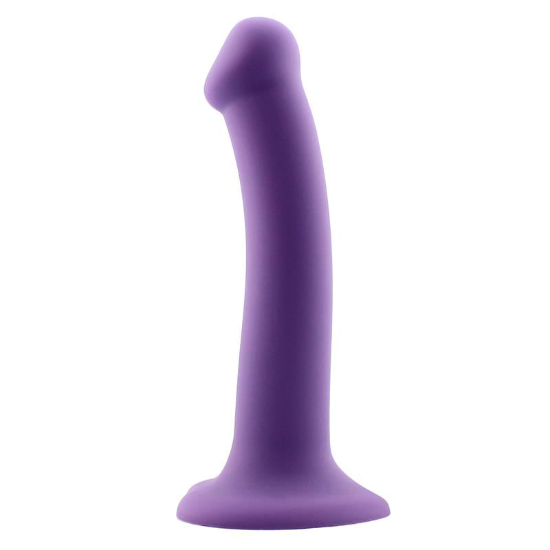 DILDO SILICONE FLEXIBLE HIPER FLEXIBLE 7.5" - 19 CM TALLA L PÚRPURA