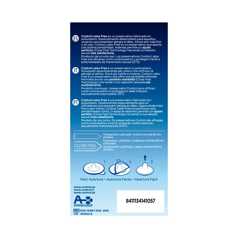 CONTROL LATEX FREE - SIN LÁTEX 5 UDS