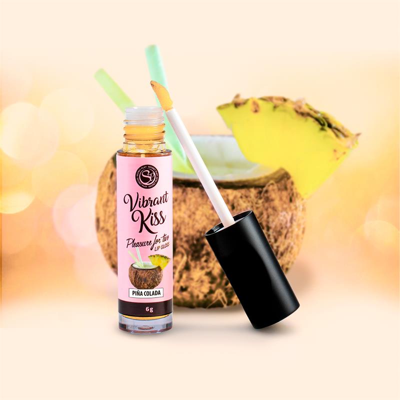 SECRET PLAY LIP GLOSS VIBRANT KISS SABOR PIÑA COLADA
