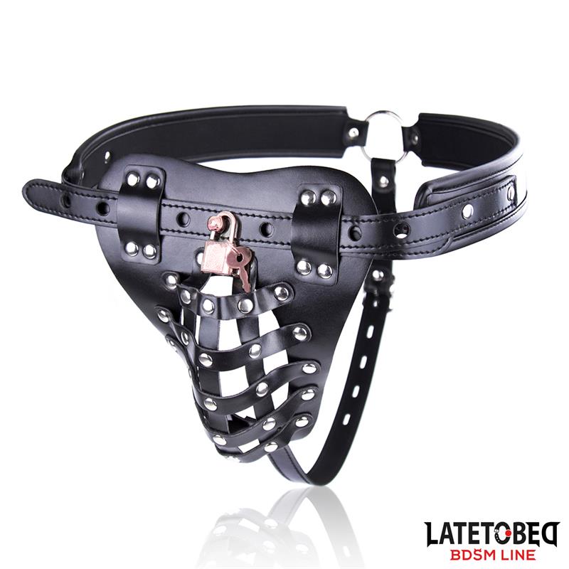 BDSM LINE Cinturón de Castidad Masculino con Candado Ajustable