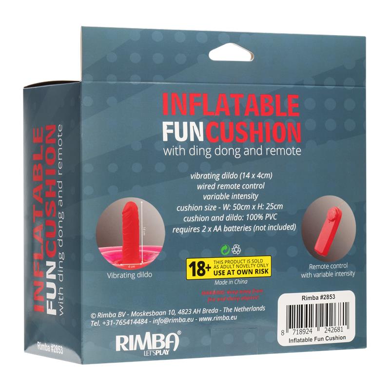 BDSM Cojín Hinchable con Dildo, Vibración y Control Remoto Ding Dong