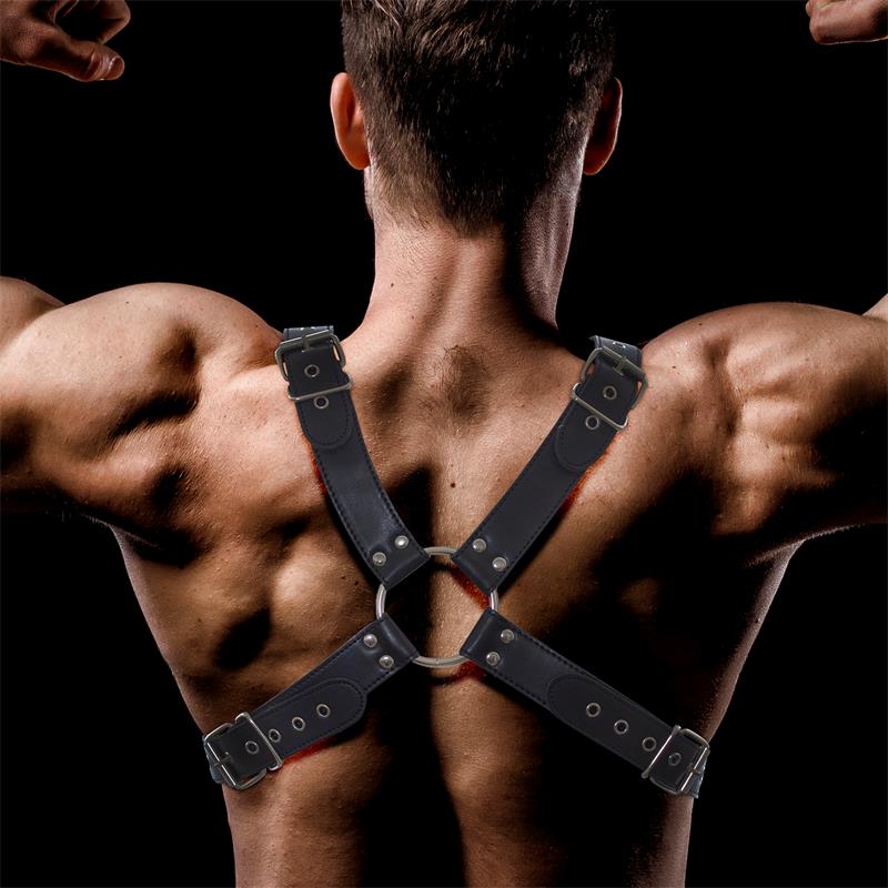 ARNÉS MASCULINO PARA BONDAGE CUERO VEGANO