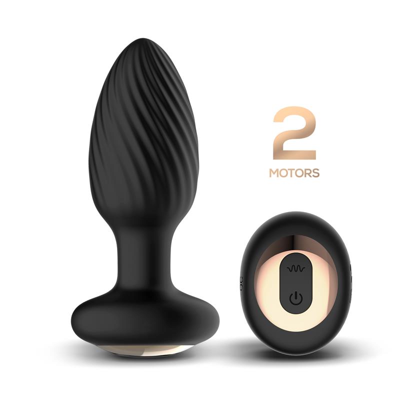 PLUG ANAL VIBRACIÓN, MOVIMIENTO TWISTER 360º Y CONTROL REMOTO