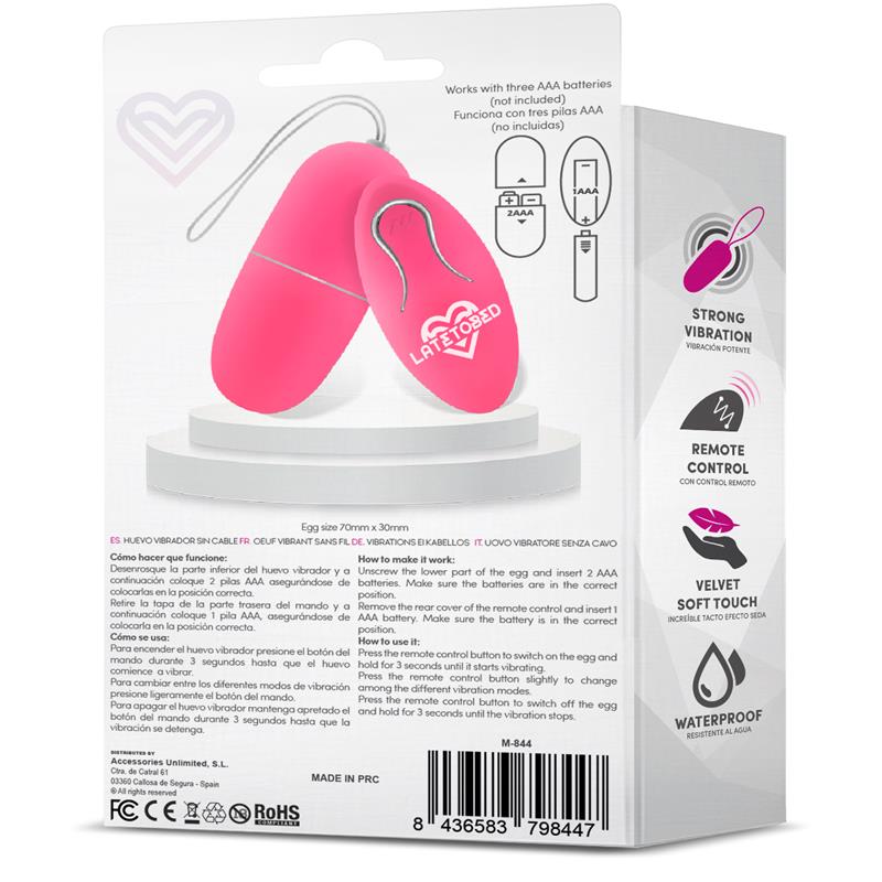 HUEVO VIBRADOR CON CONTROL REMOTO