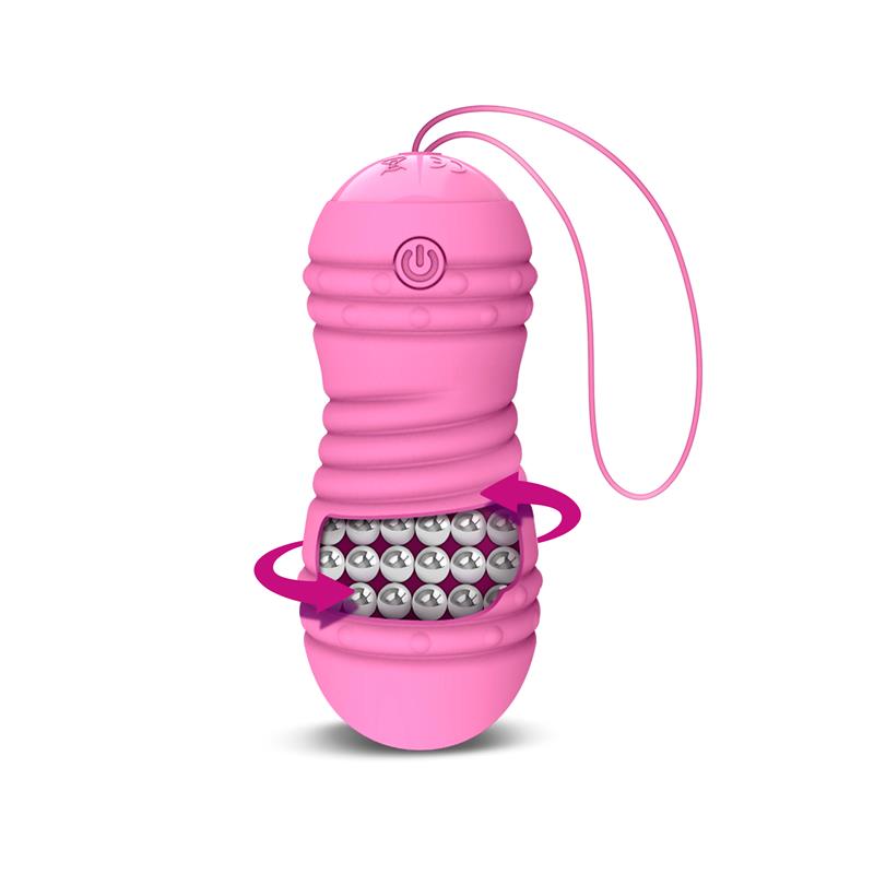 Huevo vibrador con rotacion control remoto