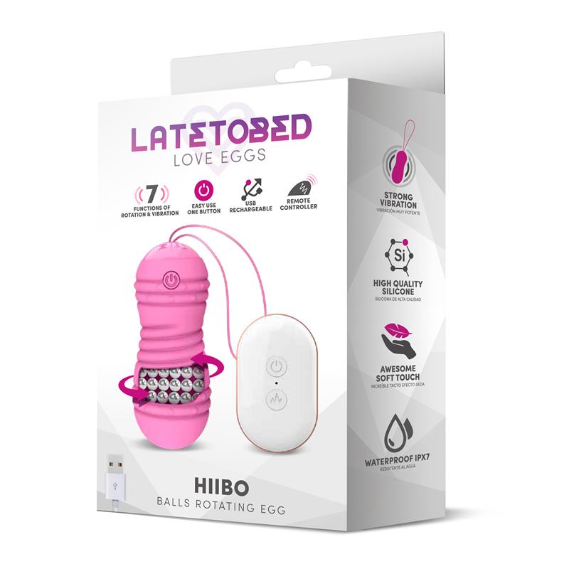 Huevo vibrador con rotacion control remoto