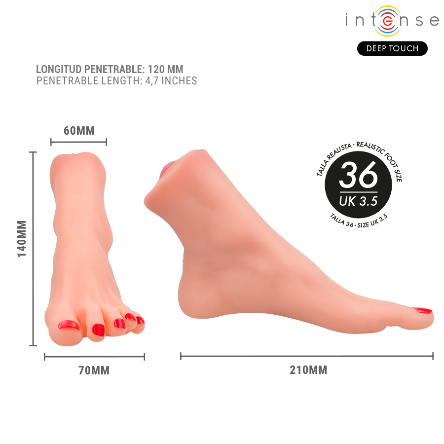 TWO-PIECE FOOT-SHAPED MASTURBATOR