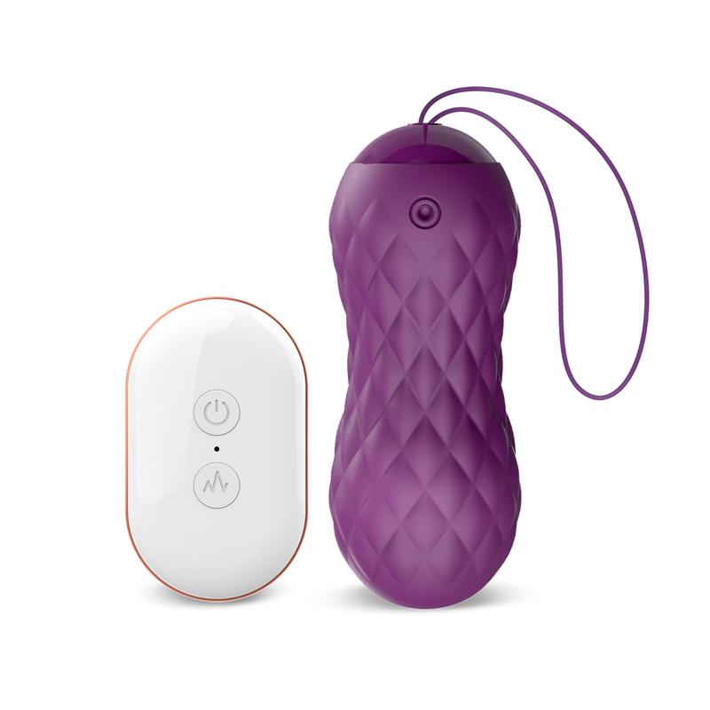 Huevo vibrador con moviemiento wave control remoto USB siliconoa purpura