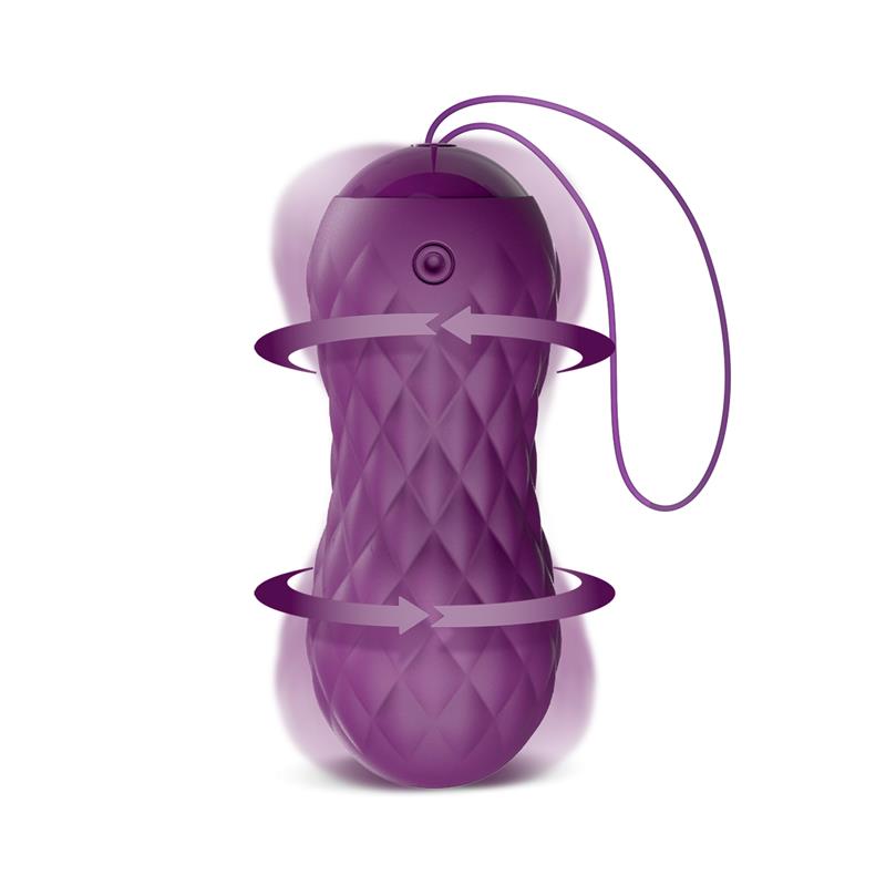 Huevo vibrador con moviemiento wave control remoto USB siliconoa purpura