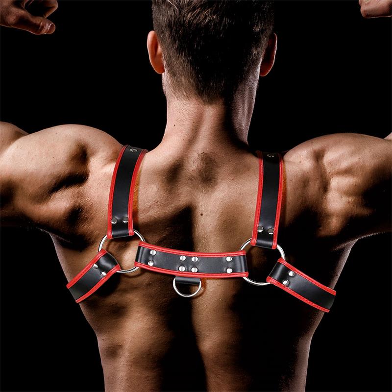 ARNÉS MASCULINO BDSM PARA EL PECHO CUERO VEGANO