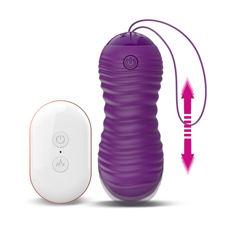 Huevo vibrador con movimiento telescopico