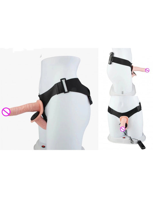 Arnes con dildo doble penetración