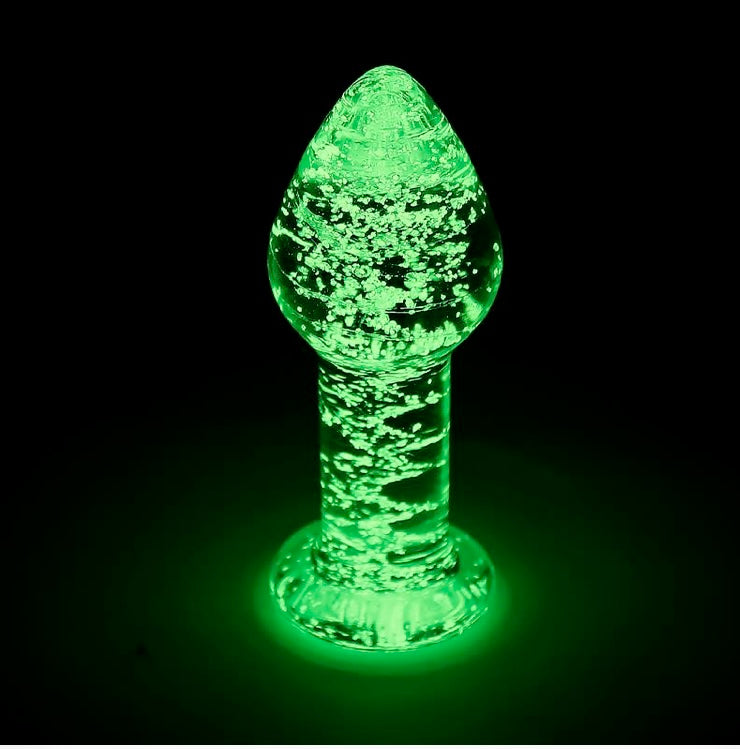 ANAL DE CRISTAL QUE BRILLA EN LA OSCURIDAD