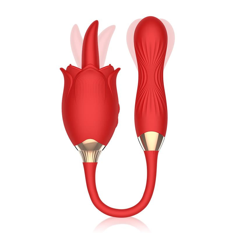 ESTIMULADOR DE CLÍTORIS CON LENGUA VIBRADORA Y MOVIMIENTO