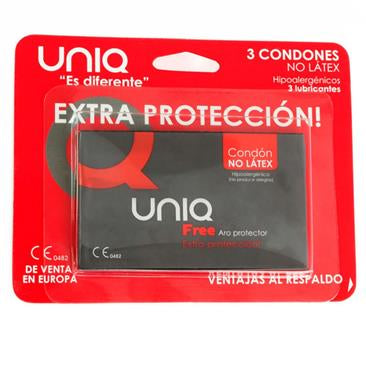 PRESERVATIVOS FREE CONDOMS SIN LATEX 3 UNIDADES