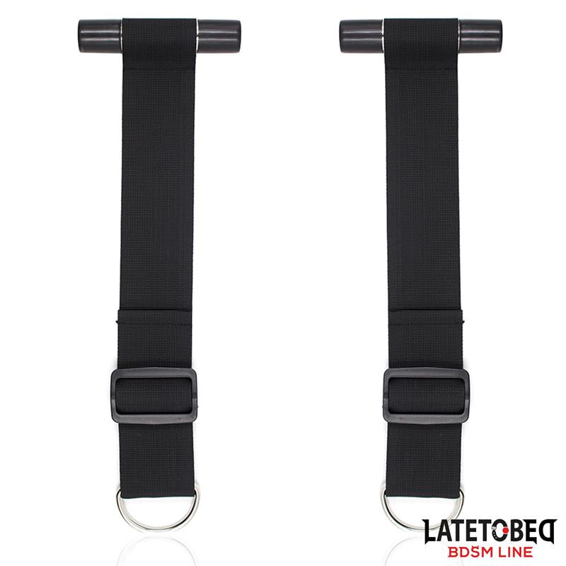 BDSM LINE RESTRICCIONES PARA PUERTA CON ESPOSAS ADJUSTABLES Y DESMONTABLES