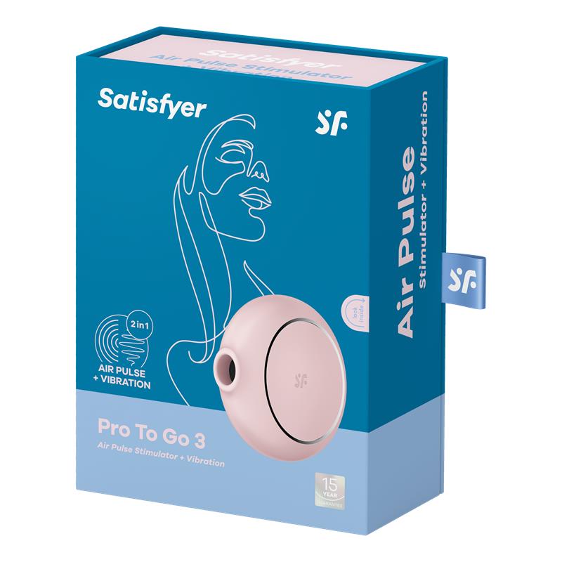 SATISFYER SUCCIONADOR PRO TO GO 3 ROSE