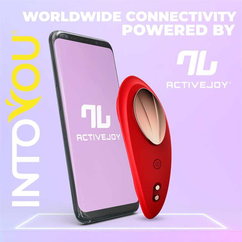 VIBRADOR DE BRAGUITA CON APP SILICONA ROJO