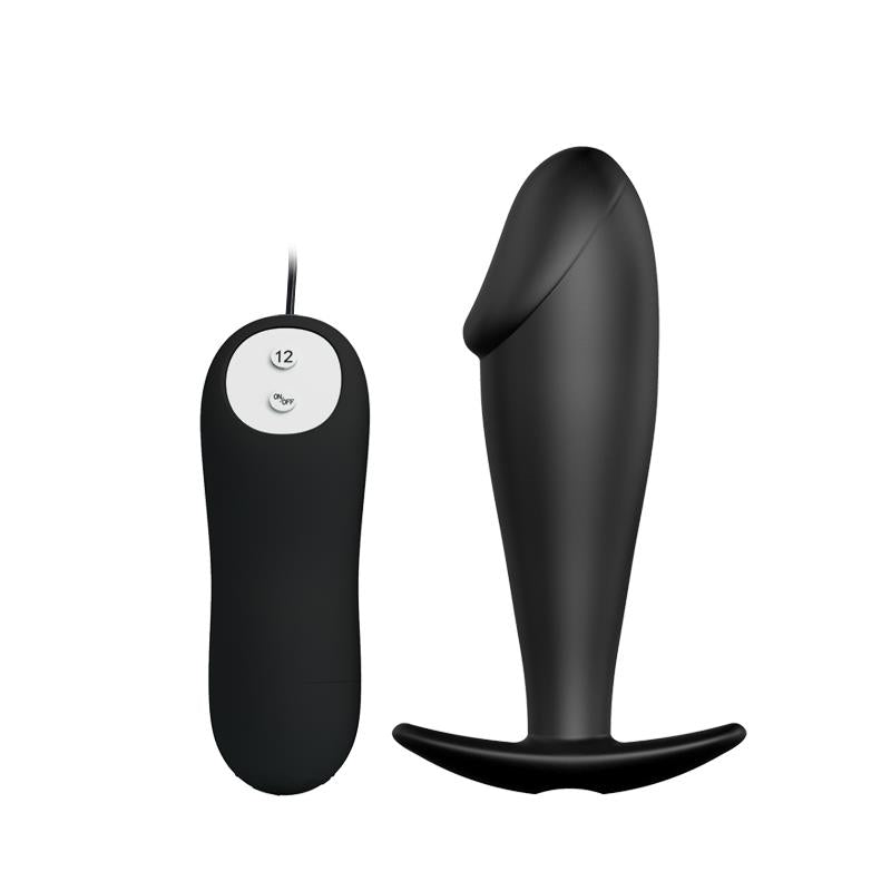 PLUG ANAL NEGRO CON MANDO