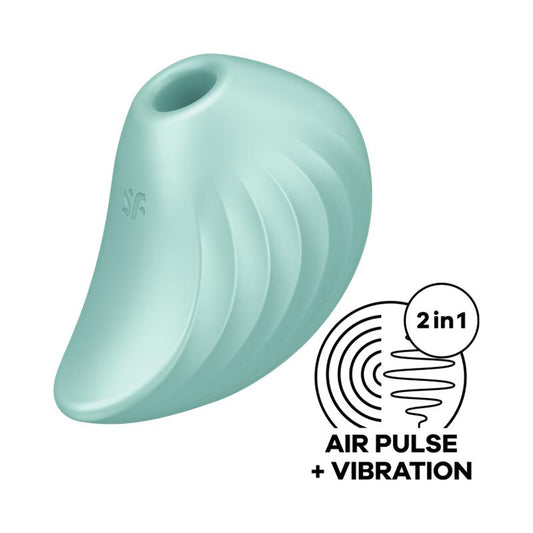 SATISFYER SUCCIONADOR DE CLÍTORIS PEARL DRIVER MINT