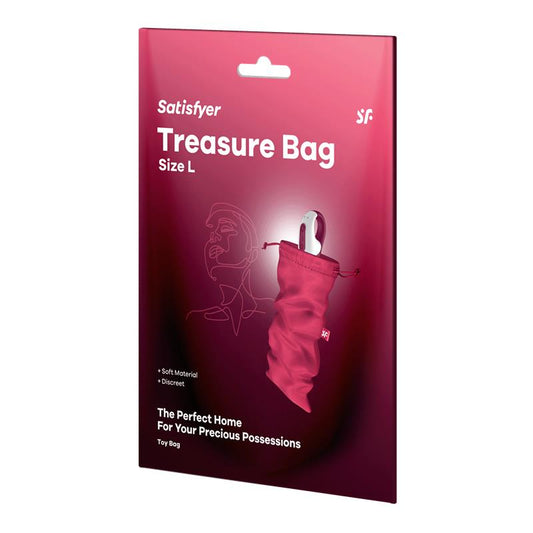 SATISFYER BOLSA DE ALMACENAMIENTO TREASURE BAG TALLA L ROJO