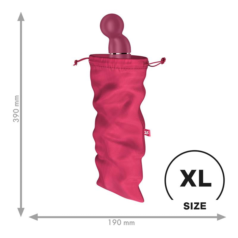 SATISFYER BOLSA DE ALMACENAJE TREASURE BAG TALLA XL ROJO