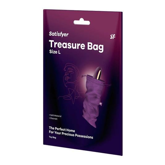 SATISFYER BOLSA DE ALMACENAMIENTO TREASURE BAG TALLA L PURPURA