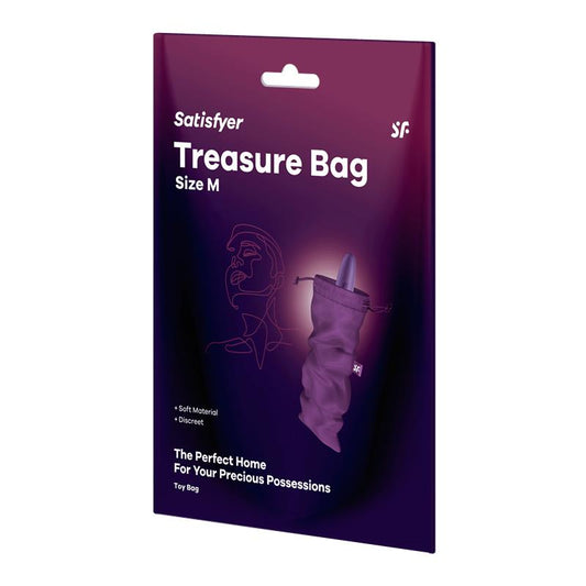 SATISFYER BOLSA DE ALMACENAJE TREASURE BAG TALLA M PURPURA
