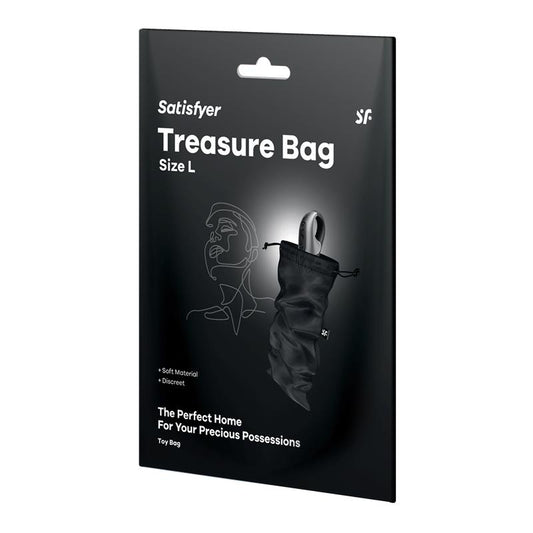 SATISFYER BOLSA DE ALMACENAJE TREASURE BAG TALLA L NEGRO